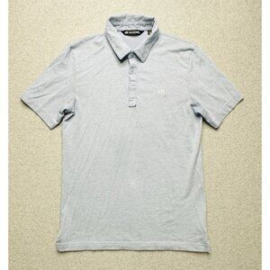 Travis Mathew Polo Shirt Adult Small Blue Golf Performance Stretch Preppy Mens